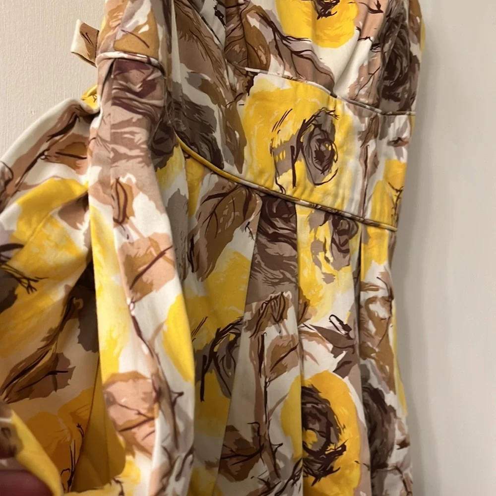 Maggy London Yellow Rose Dress